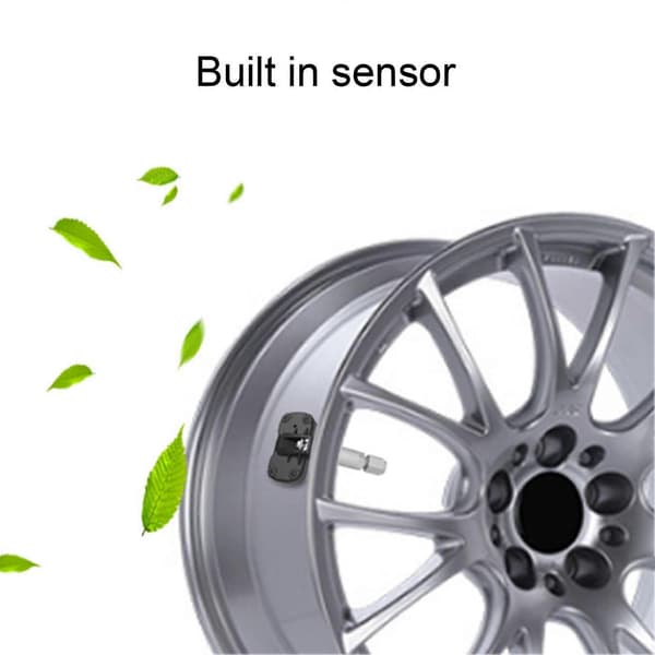 Bluetooth 5.0 TPMS Sensor Däcktrycksövervakningssystem Läckalarm Temperaturdetektering för Minibussar Husbilar Terrängfordon
