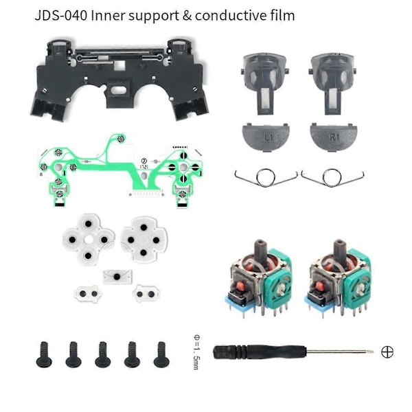 3D Joystick Kit for Spillkonsoll 040 L1 R1 L2 R2 Triggerknapp Ledende Gummi Ledende Film Flex Kabel