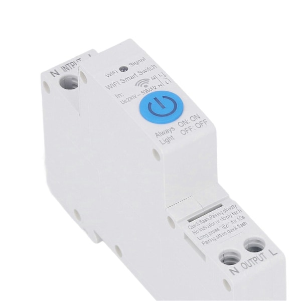 Timerrelé WiFi Fjernkontroll Tidsbryterkontroller 1P 40A AC 230V for Hvitevarer