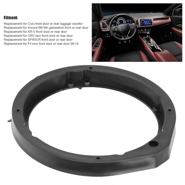 2 st Bil Stereo Högtalare Adapter Monteringsring Pad Dammtät Ersättning för FIT 2008?2014