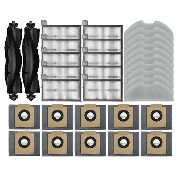 Kompatibel for Clean X8 Pro Hovedbørste Hepa Filter Moppeklut Rag Støvpose Tilbehør Reservedeler