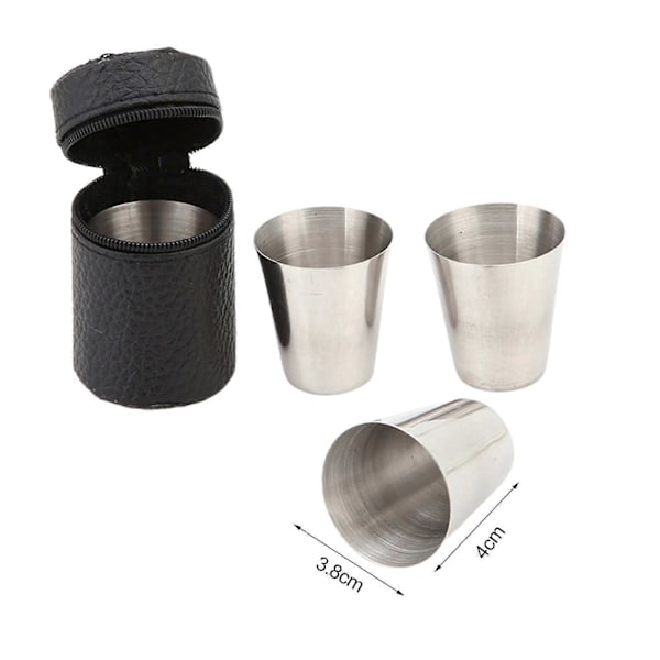 4 st/set Vinmugg Glas Elegant Portabel Hållbar Vinkopp för Bar