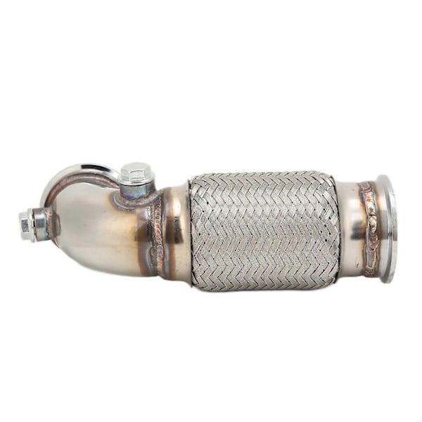 2,5in V-bånds til V-bånds Downpipe 90 Grader med Fleksibel Bælg Rustfri Stål Modifikation