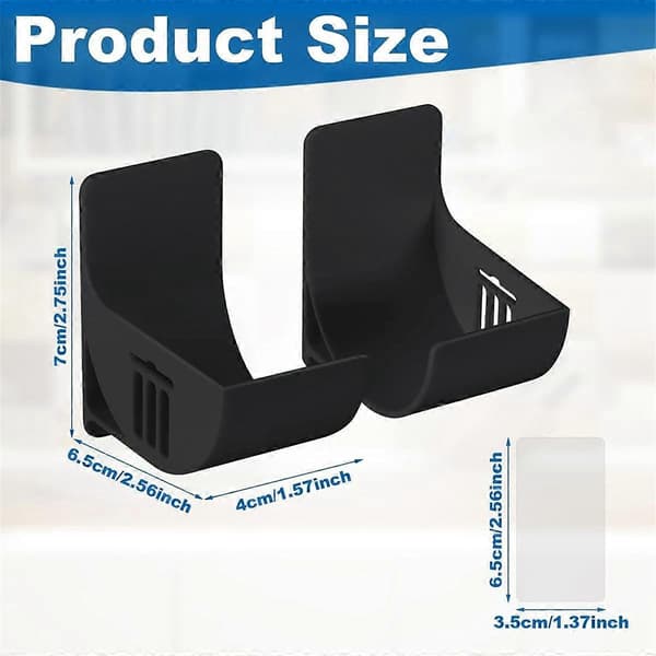 4 stk. søppelposeholder, søppelposedispenser rullholder veggmontert handlepose rullholder for skap kjøkken