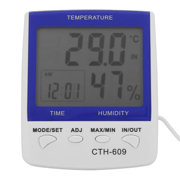 CTH?609 Digital Termometer Hygrometer Väggmonterad Temperatur Luftfuktighetsmätare för Hem Gård Växthus