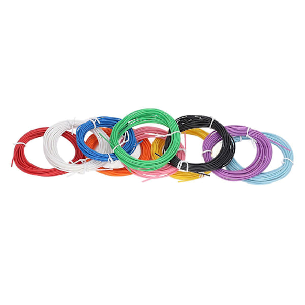 10 Färger 3D Penna PCL Filament Refill 1.75mm Låg Temperatur Ljusstarka 3D Utskriftspenna Förbrukningsmaterial 5m