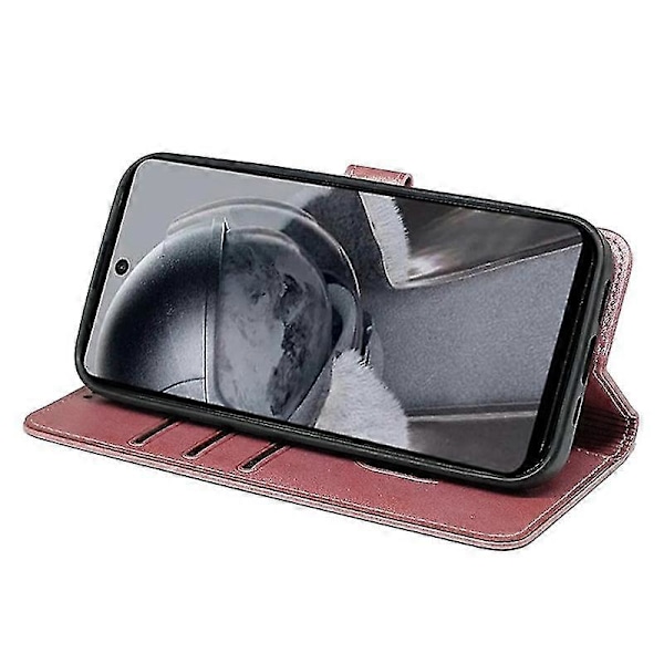 Telefoncover til HMD Pulse Læderetuier Pink gold