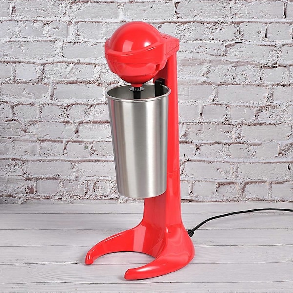 Dobbelthodet Elektrisk Milkshake Maskin Kaffedrikk Mikser Melkeblender for Hjemmebar EU Plugg 220V
