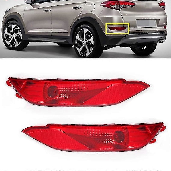1 Par Bil Bakre Støtfanger Tåkelys for Hyundai Tucson 2015-2018