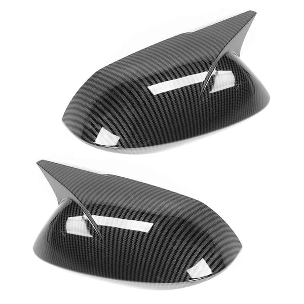 Par Sidobackspegelkåpa Hornstil Skyddshölje Passar Corolla Sedan/Hatchback Kolfiberstil