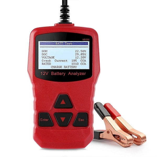 NB300 12V Akun Analysaattori Auton Akun Testauslaite BCI CA DIN IEC EN SAE GB Moottoripyörille Henkilöautoille