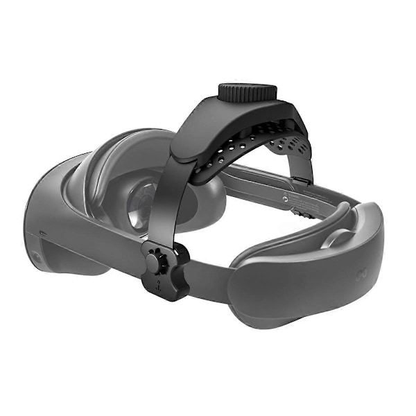 Silikone Komfort Hovedrem til 3/2/Pro/Pico4 VR Headset med Justerbare VR Dekompressions Hovedremme - Sort