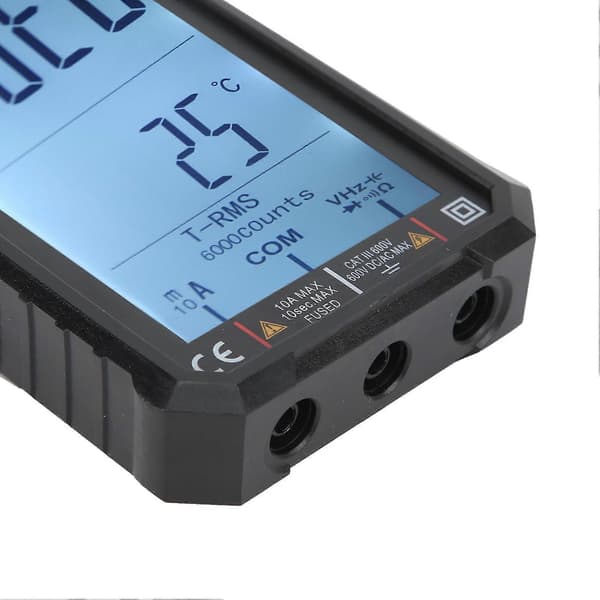 ET8134 Multifunksjons Multimeter LCD Automatisk Multimeter med Alarmfunksjon 10A 600V