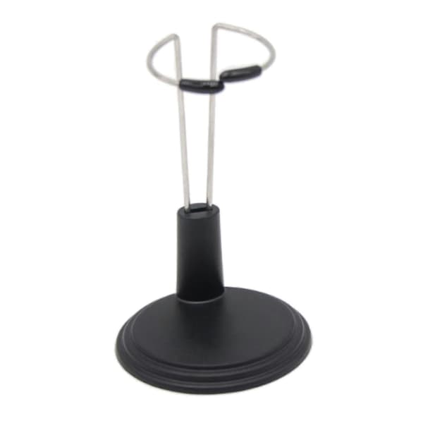 Justerbar dukkestativ displayholder til dukker actionfigurer Black 15cm
