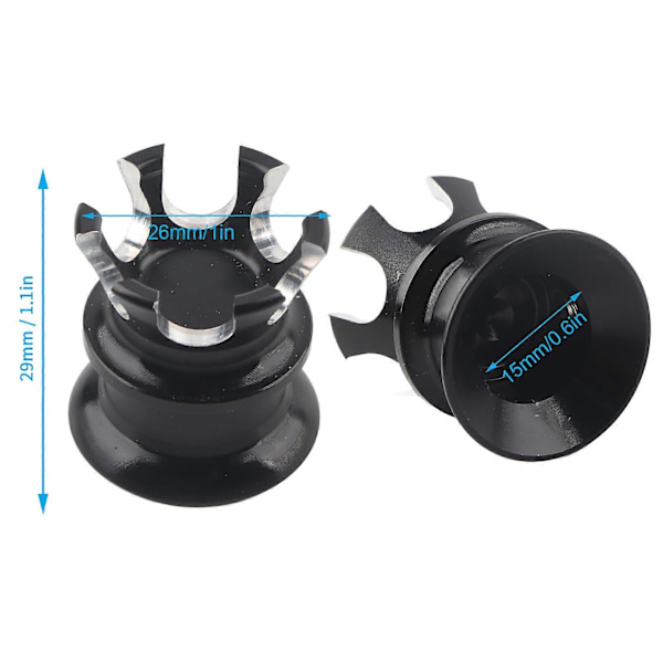 4st Motor Skruvlock Skydd Krona Styling Passar XL883/Big Twin 1340 Evo/Twin Cam Modeller Svart Vit