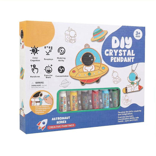 2023 DIY Kristallmålningsset för pyssel, DIY Kristall Diamantmålning Pysselset för Barn, Present Space
