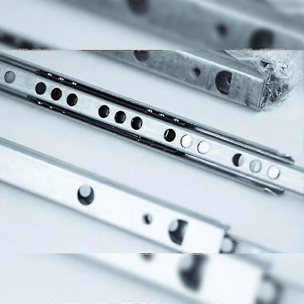Paket med 5 par (10 stycken) skjutreglage/kullagerutdrag Del 17mm X 278mm för låda, zinkpläterad 450mm