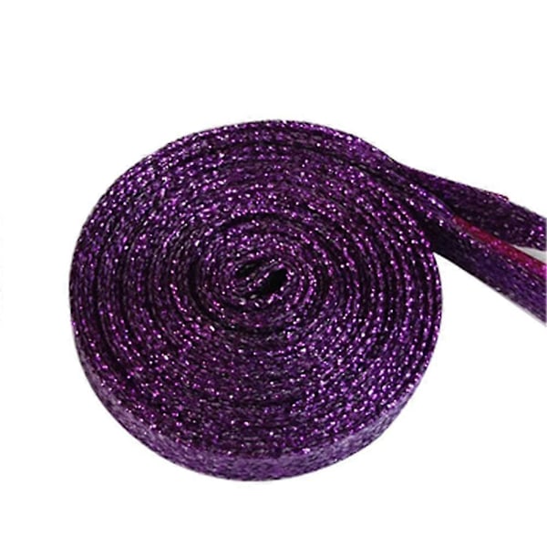 110cm Moderne Flade Glitter Farvede Sko Snørebånd Canvas Sneaker Snørebånd Snor Red