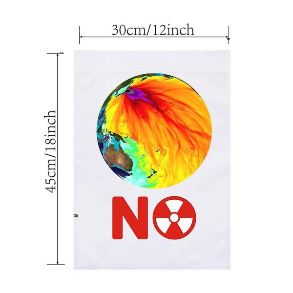 Nukleär Banner 1.48 X 0.98ft Trädgårdsflaggor För Utomhus Fallout Dekor För Marscherande Och Publicering Motståndet Mot Utsläpp Av Kärnkraft style 1