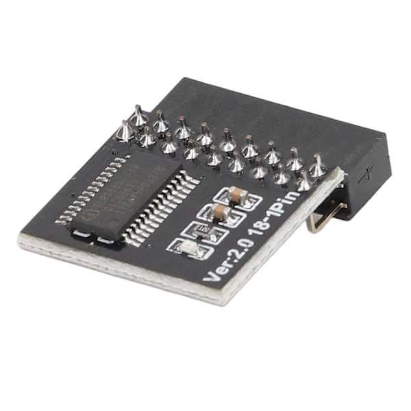TPM2.0 Sikkerhedsmodul 18pin til ASROCK Bundkort LPC Kort til WIN11 Opgraderingstest Sort