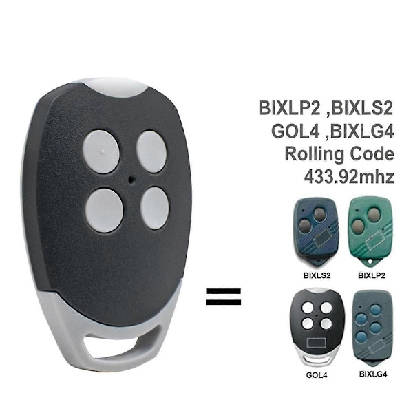 GOL4 BIXLS2 BIXLP2 BIXLG4 Autotallin oven kaukosäädin 433,92 MHz Rolling Code -käsilähetin portin ohjain