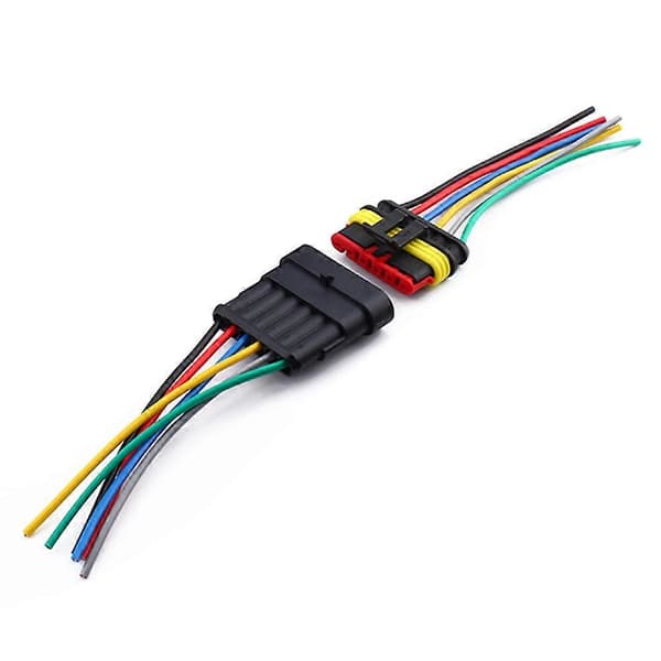 Vanntett 6-pins bil auto ledning elektrisk kontaktplugg