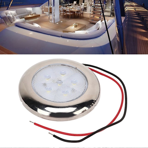 12V RV LED Loftlampe IP65 Vandtæt Hvid Belysning til Båd Camper Van Campingvogn Lastbil