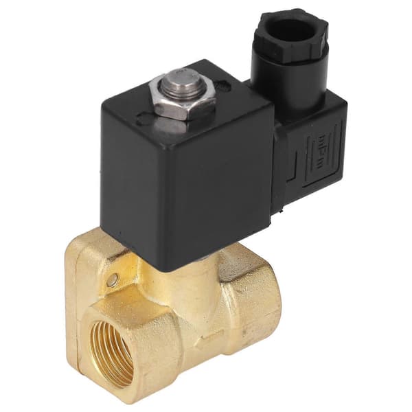Magnetventil G3/8in Normalt Lukket 2-Posisjon 2-Veis Pilot Høytrykks Messing Magnetventil AC220V