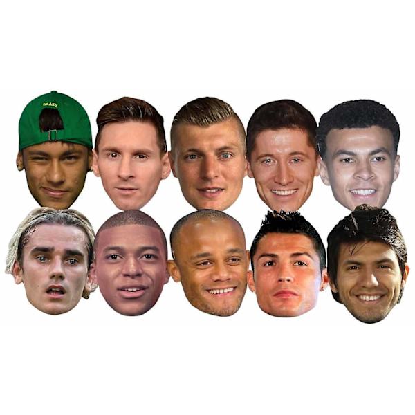 Fotbolls-VM Super Party Mask 10-pack