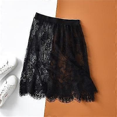 Efterår & Vinter Underkjoler Dame Casual Blonde Perspektiv Mini Nederdele, Underkirtel Black