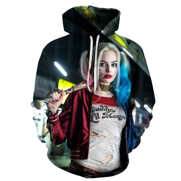 3D-tryckt mode för män och kvinnor, långärmad ytterkläder, streetwear, O-ringad tryckt hoodie style 10 XL