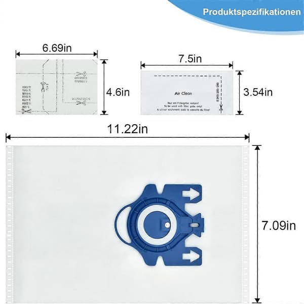 Støvsugerposer for GN, 3D Efficiency GN Complete C3/C2, Classic C1, S400i-S456i, S8, S5, S2-serien, poser