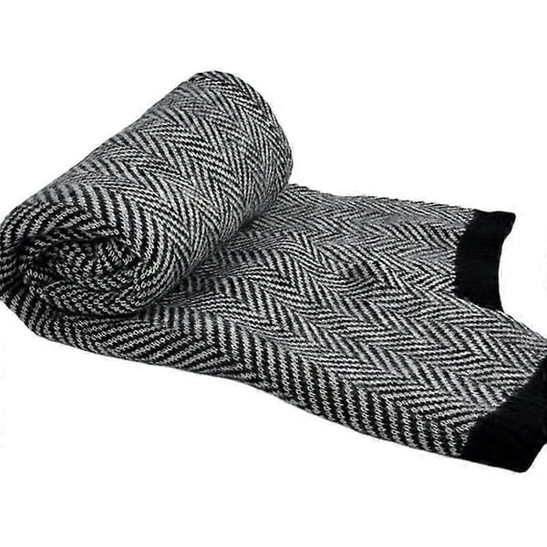 Vinterhalsduk för kvinnor, Mjuk stickad halsduk, Elegant presentförpackning svart