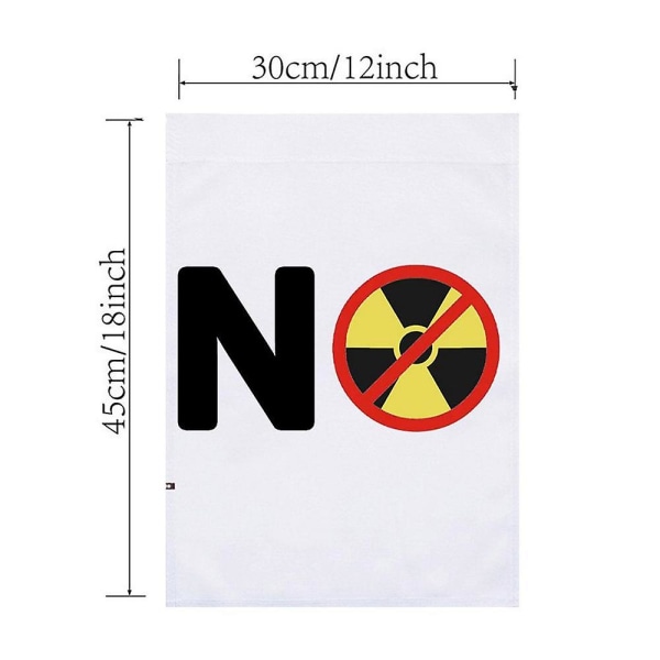 Nukleär Banner 1.48 X 0.98ft Trädgårdsflaggor För Utomhus Fallout Dekor För Marscherande Och Publicering Motståndet Mot Utsläpp Av Kärnkraft style 3