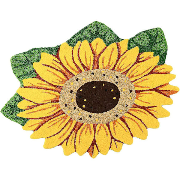 Tflycqsunflower Matta och Dörrmatta för Sovrum/Vardagsrum/Badrum/Kök/Heminredning - Halkfri Matta för Utomhus/Inomhus Entré - Välkommen/Fram
