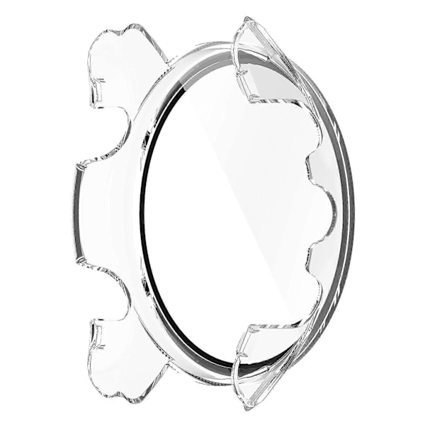 Til Garmin Forerunner 255 Anti-ridse Anti-fald Hård PC Urkasse Beskyttelsescover med Hærdet Glas Skærmbeskytter Transparent