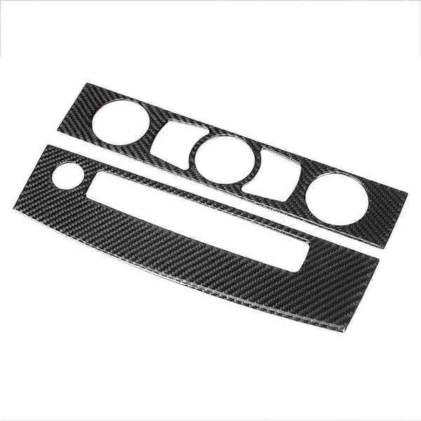 Carbon Fiber Aircondition CD Panel Cover Trim Passer til 5 Serie 2008-2010