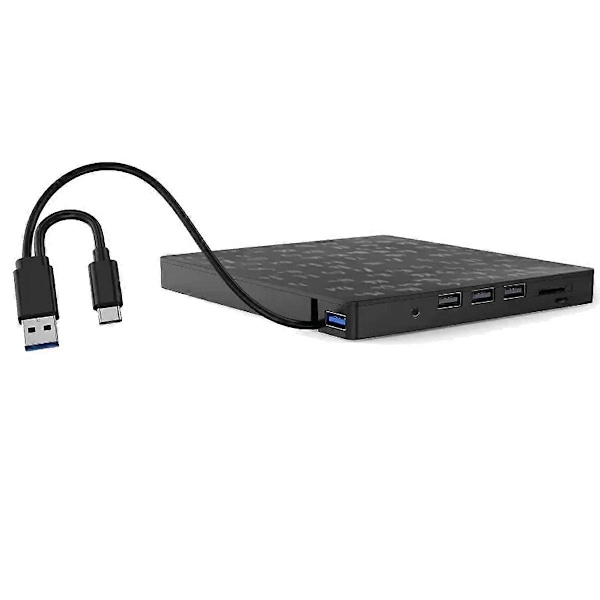 Ulkoinen CD/DVD-asema poltin DVD-asema soitin optinen asema SD/TF- ja USB3.0-paikoilla optinen asema PC-kannettavalle