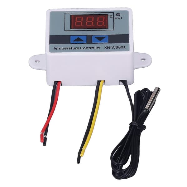 2-pack 1500W Digital LED Temperaturkontroller med Vattentät Sond Snabbkoppling Termostat AC110?220V