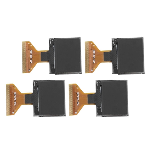 4 st LCD-displaymodul Tunt plastlager 128 X 64 Liten 30PIN-displaymodul 0,96 tum Blå visning