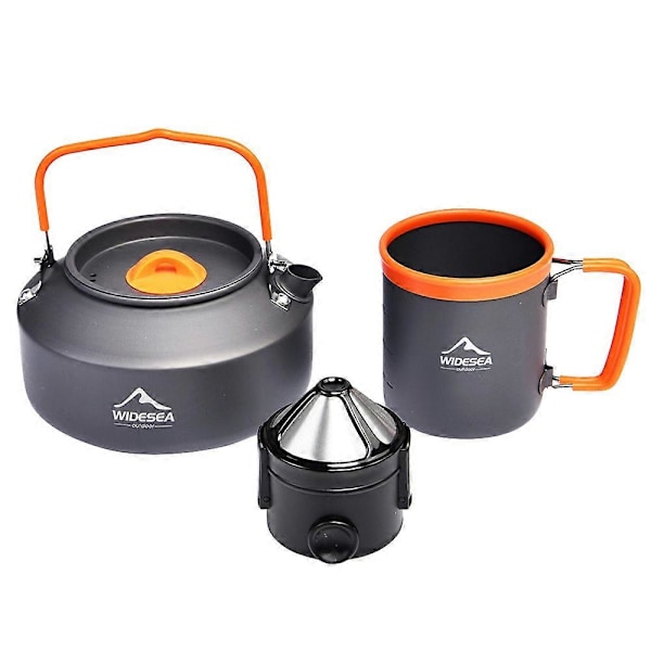 Camping Kaffe Kokekar Sett Camping Kjele Sett Camping Kokekar for Fotturer Ryggsekktur og Piknik Trekking
