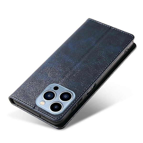 Til iPhone 16 Pro Etui Læder Telefon Cover Stærk Magnetisk Kortholder s20241212513 Style B