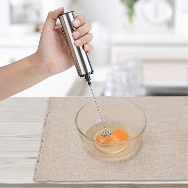 Elektrisk husholdnings mælkeskummer i rustfrit stål, genopladelig køkkenmixer blender køkkenredskaber med USB-port