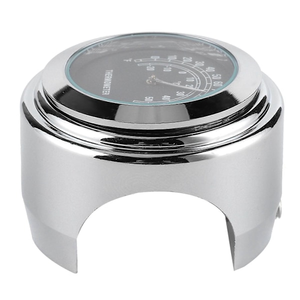 1in 7/8in Styremontert Termometer &#8209;20 &#8209; 50 Måleskive Værbestandig for Motorsykkel (Svart)