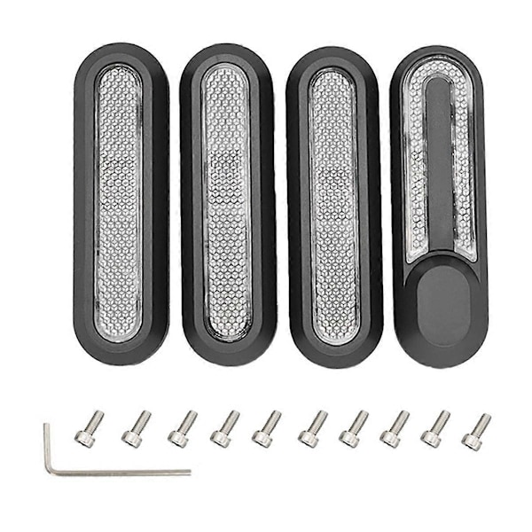 For elektrisk sparkesykkel M365 Pro 1s Reflektor Hjuldeksler Sikkerhetsrefleksstripe Beskytt Dekorasjon Skall Deler