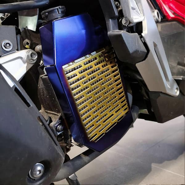 Radiatorgrillbeskyttelse i aluminiumslegering Passer for Honda ADV150 2019-2020 Blå Gull