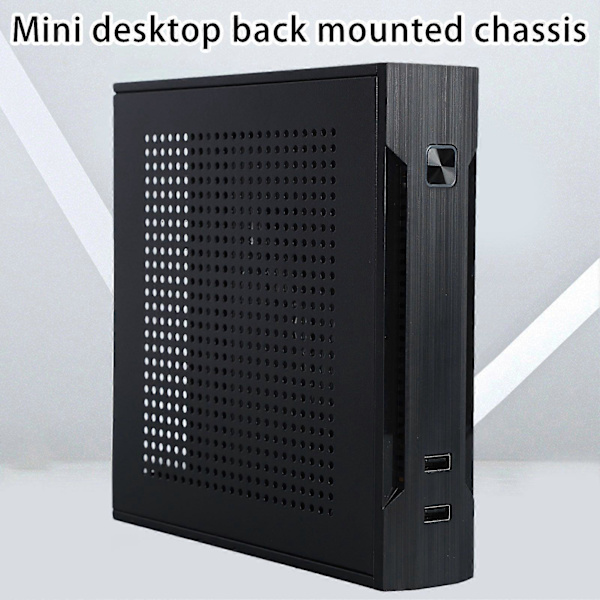 Datorfodral med hållare som stöder THIN-ITX moderkort USB 2.0 Wi-Fi COM Portabel Mini HTPC Desktop Chassi PC Tillbehör