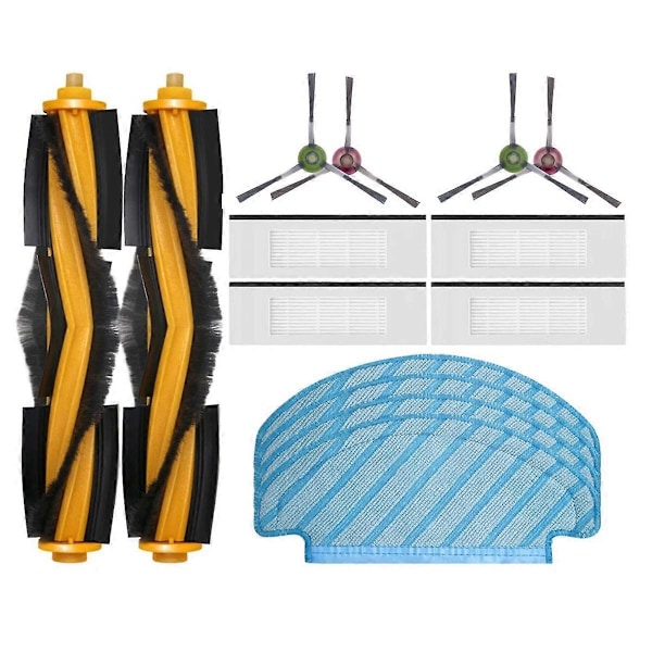 For N10 / N10+ Erstatning Hovedbørste Sidebørste HEPA Filter Moppepute Støvpose Reservedeler Tilbehør