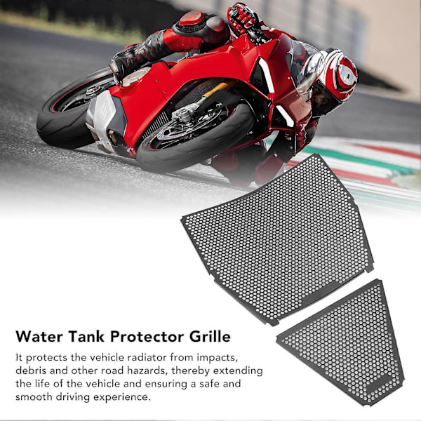 2kpl Moottoripyörän Jäähdyttimen Säleikön Suojus Korvaava DUCATI PANIGLE V4 2018 - 2020