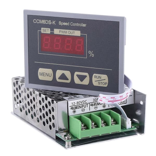 12-80V DC 30A PWM Motorhastighetskontroller Guvernør Med Digitalt Displaypanel